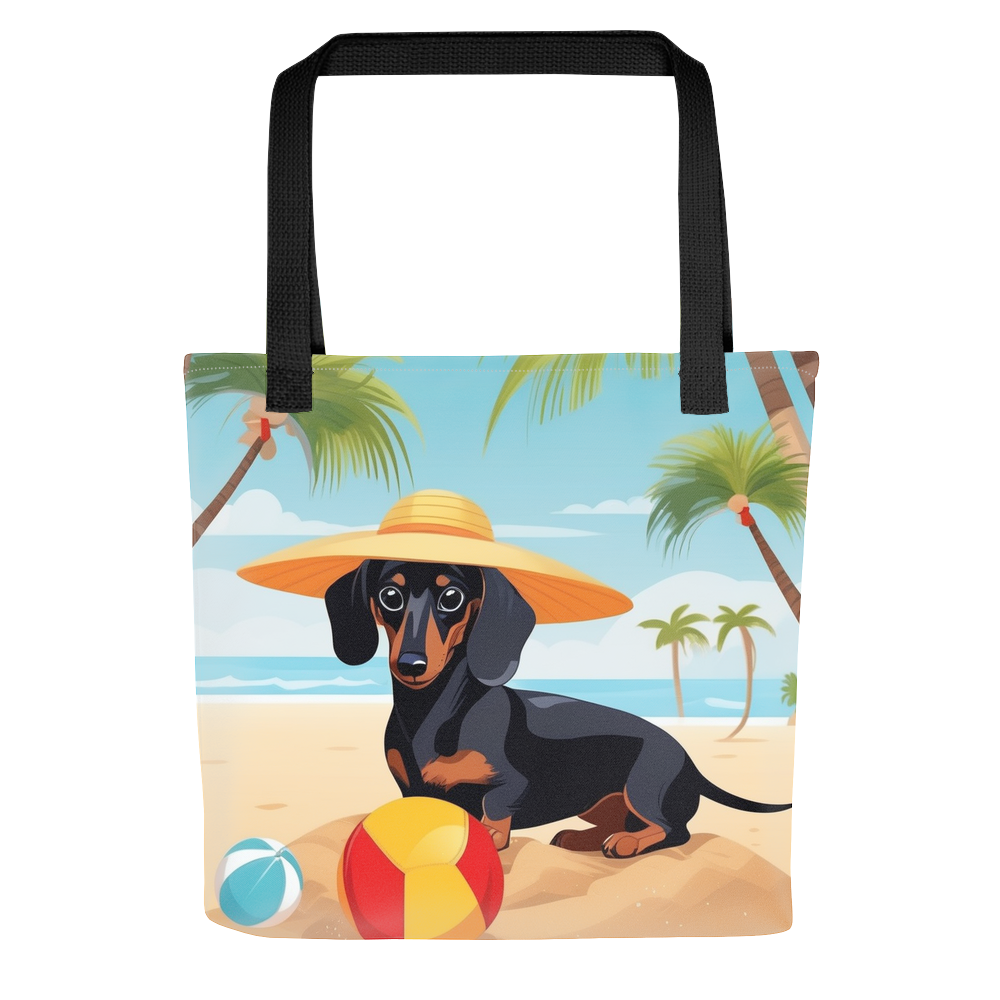 PugMug Custom Black Dachshund Tote