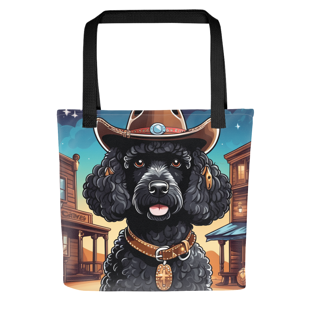 PugMug Custom Black Poodle Tote
