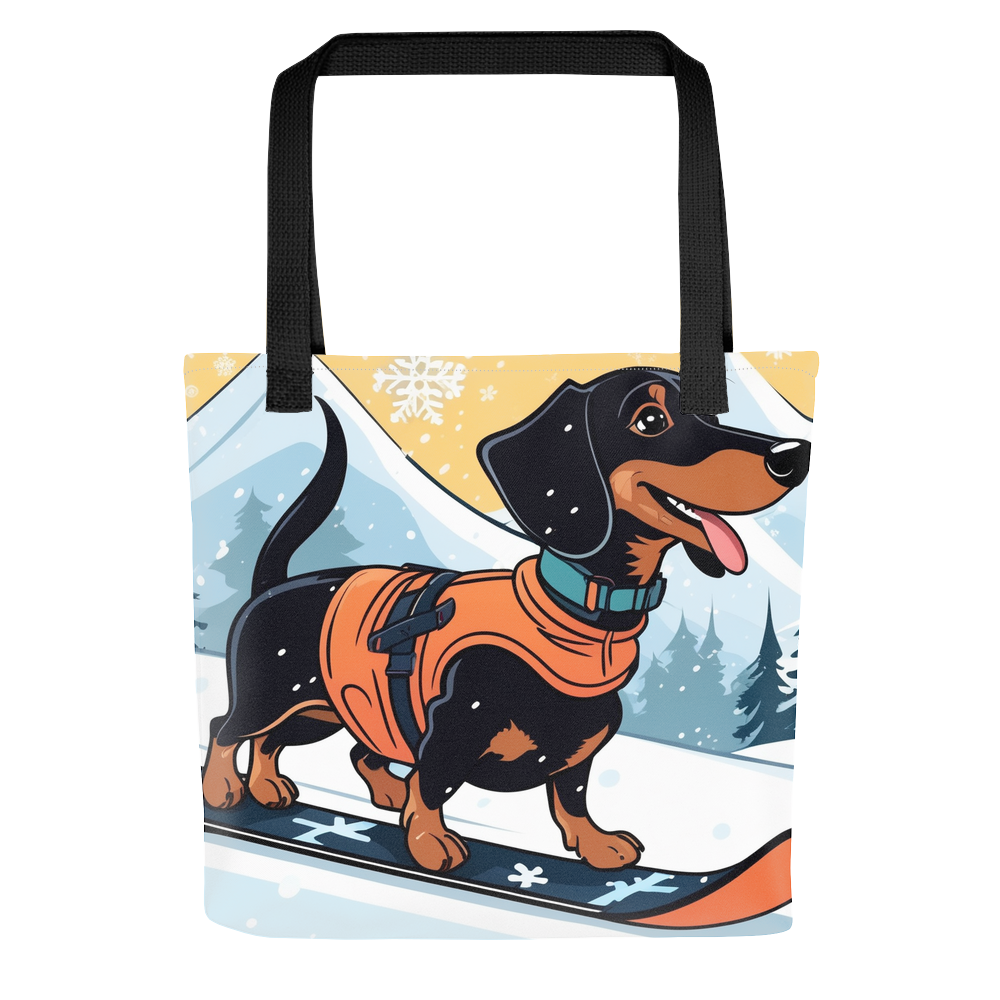 PugMug Custom Black Dachshund Tote