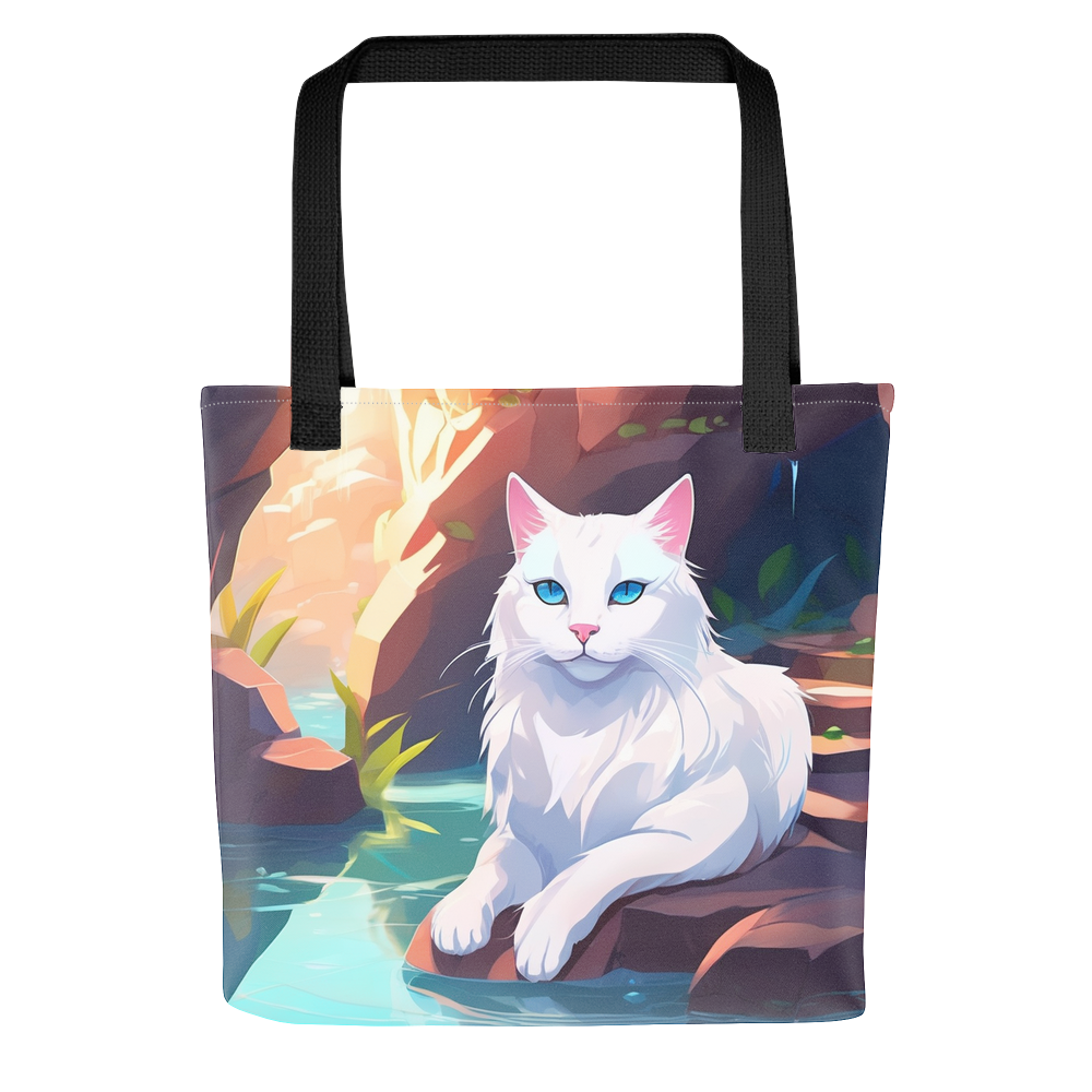 PugMug Custom White Companion Cat Tote