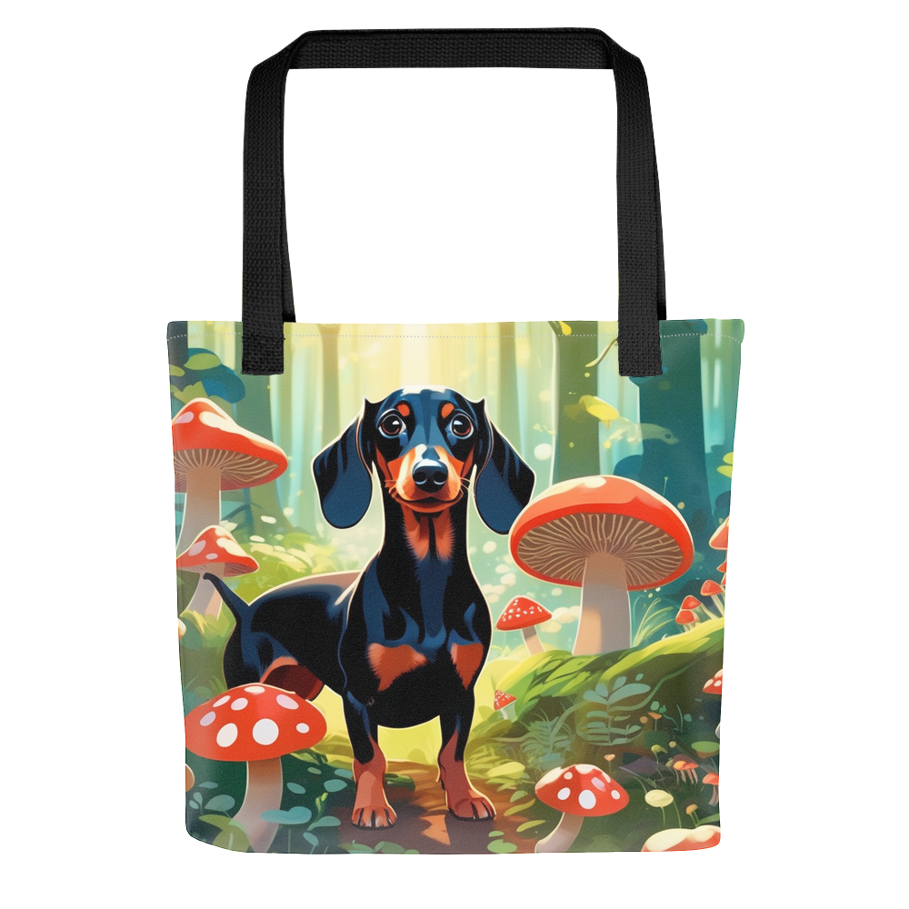 PugMug Custom Black Dachshund Tote