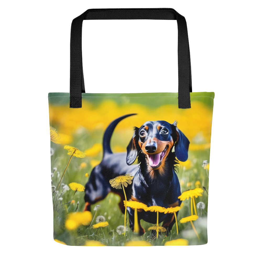 PugMug Custom Black Dachshund Tote