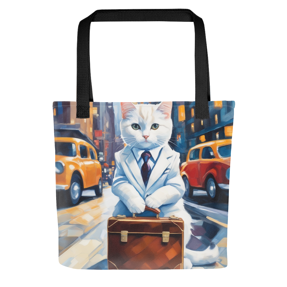 PugMug Custom White Companion Cat Tote