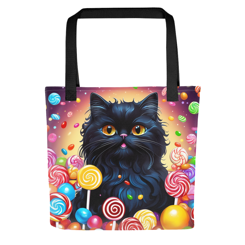 PugMug Custom Black Persian Cat Tote