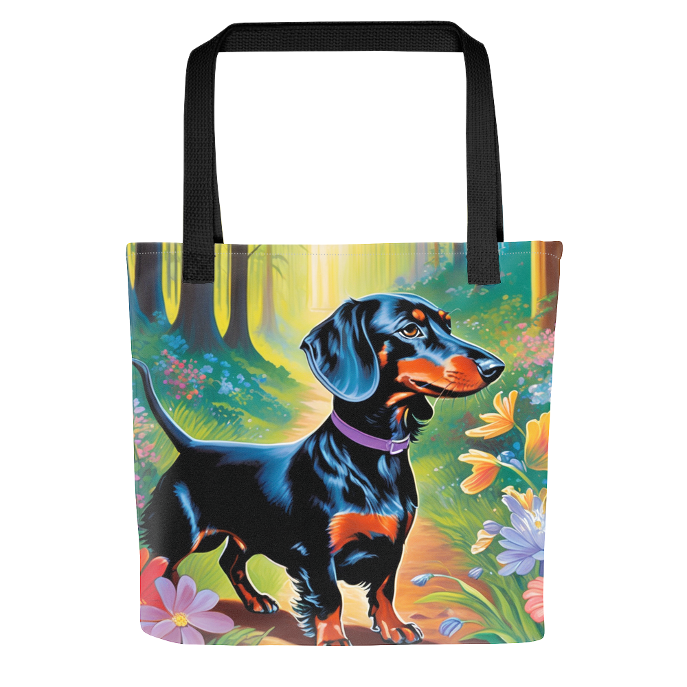 PugMug Custom Black Dachshund Tote