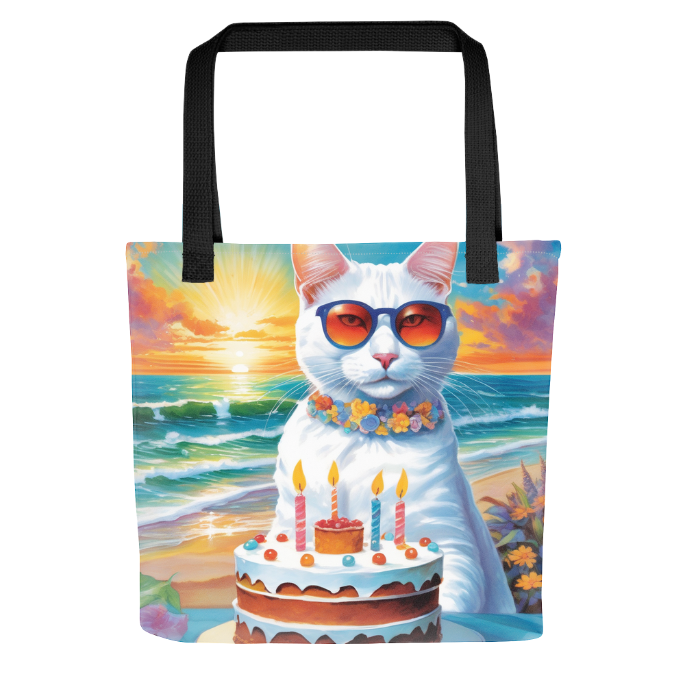 PugMug Custom White Companion Cat Tote