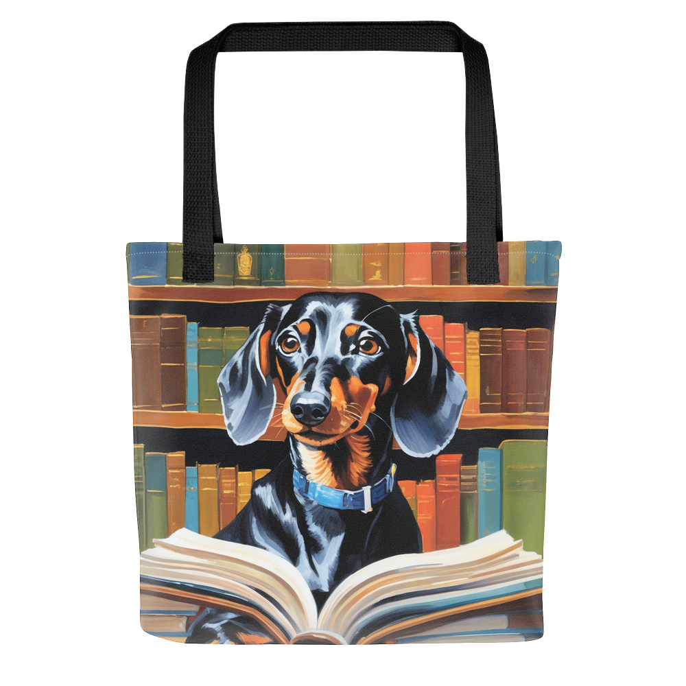 PugMug Custom Black Dachshund Tote