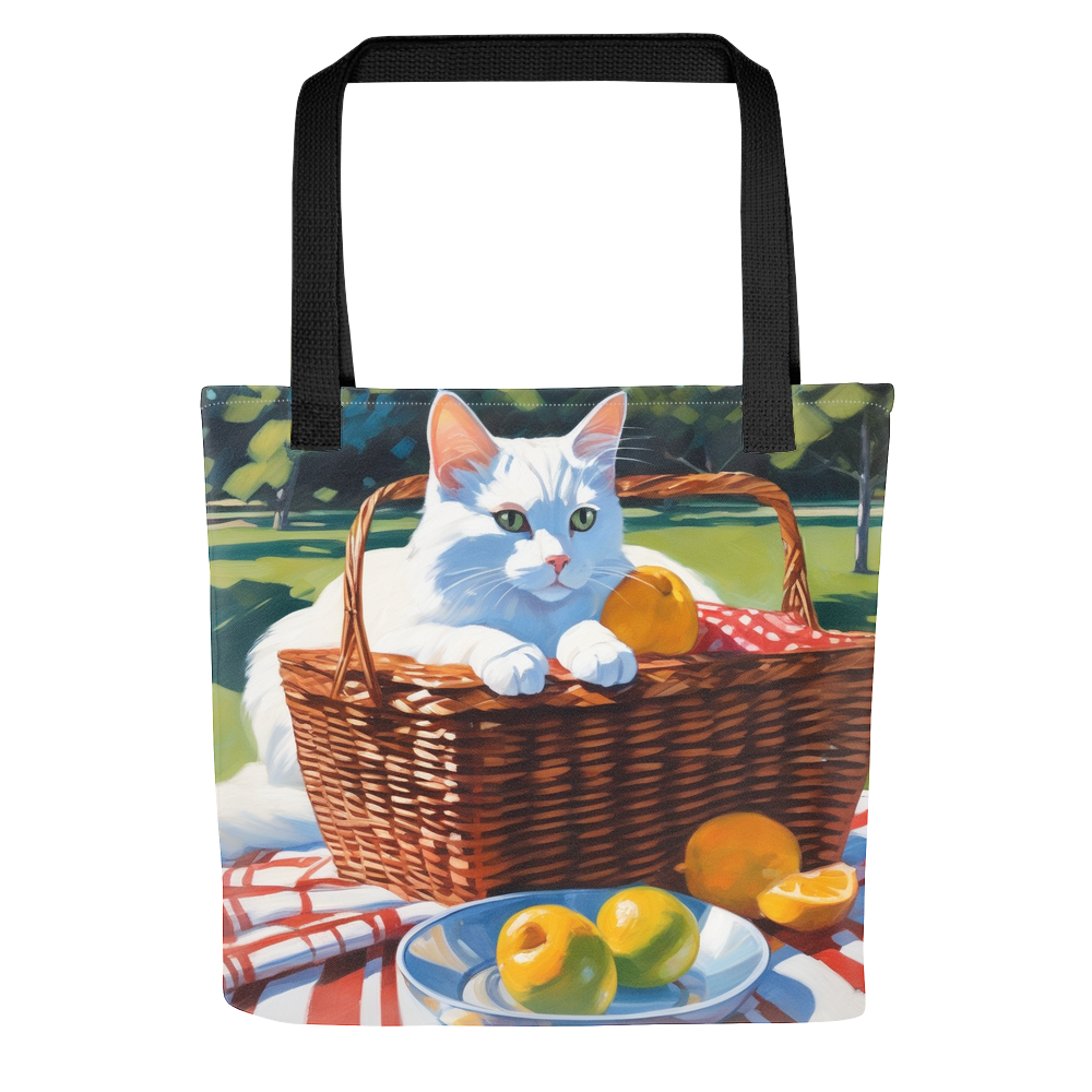 PugMug Custom White Companion Cat Tote