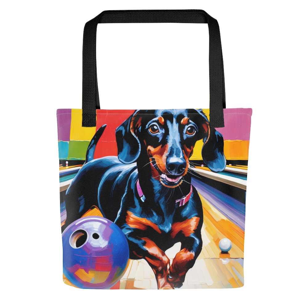PugMug Custom Black Dachshund Tote
