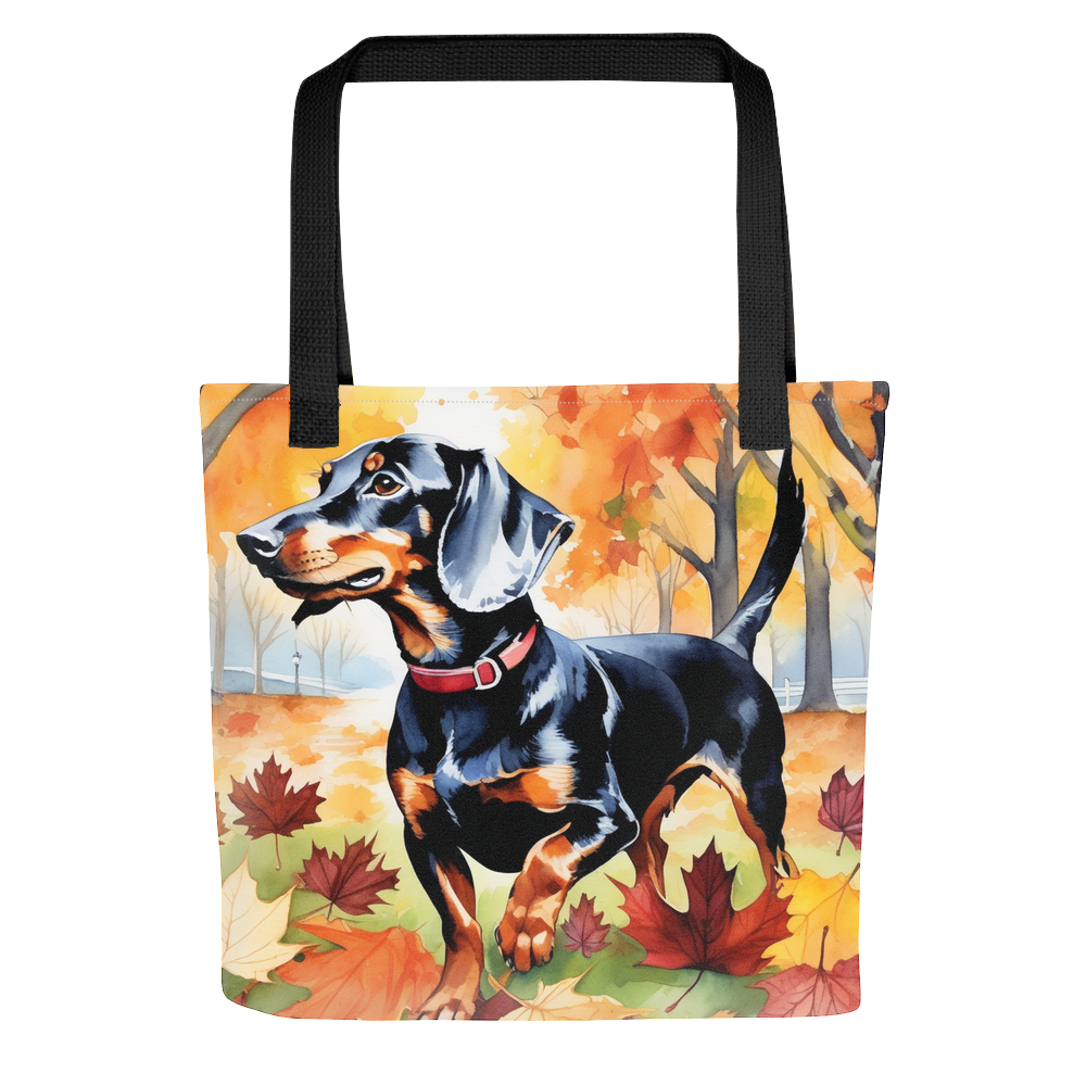 PugMug Custom Black Dachshund Tote
