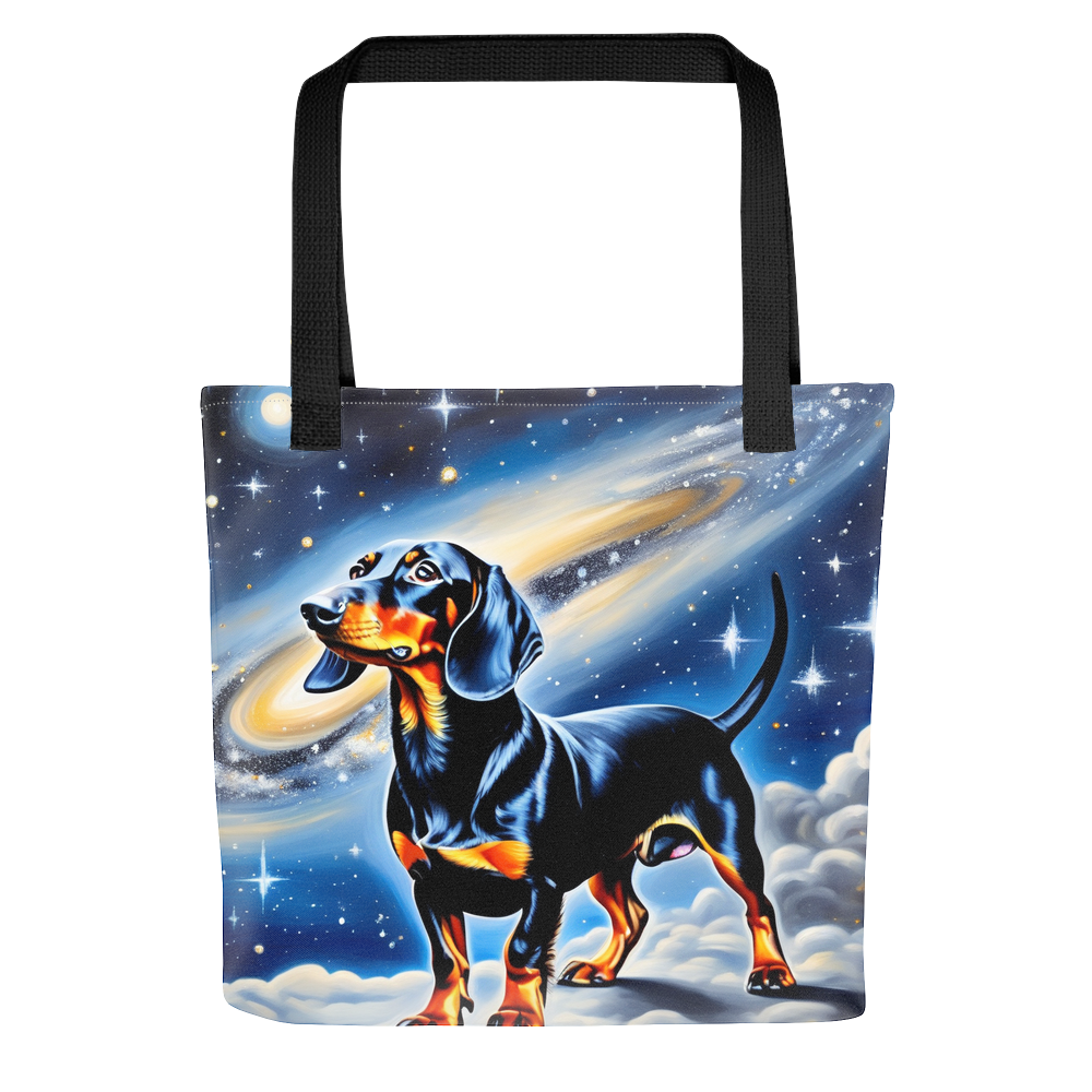 PugMug Custom Black Dachshund Tote