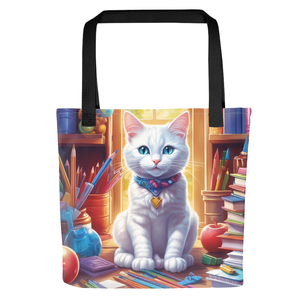 PugMug Custom White Companion Cat Tote