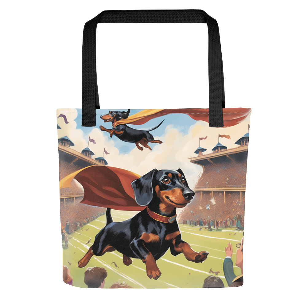 PugMug Custom Black Dachshund Tote