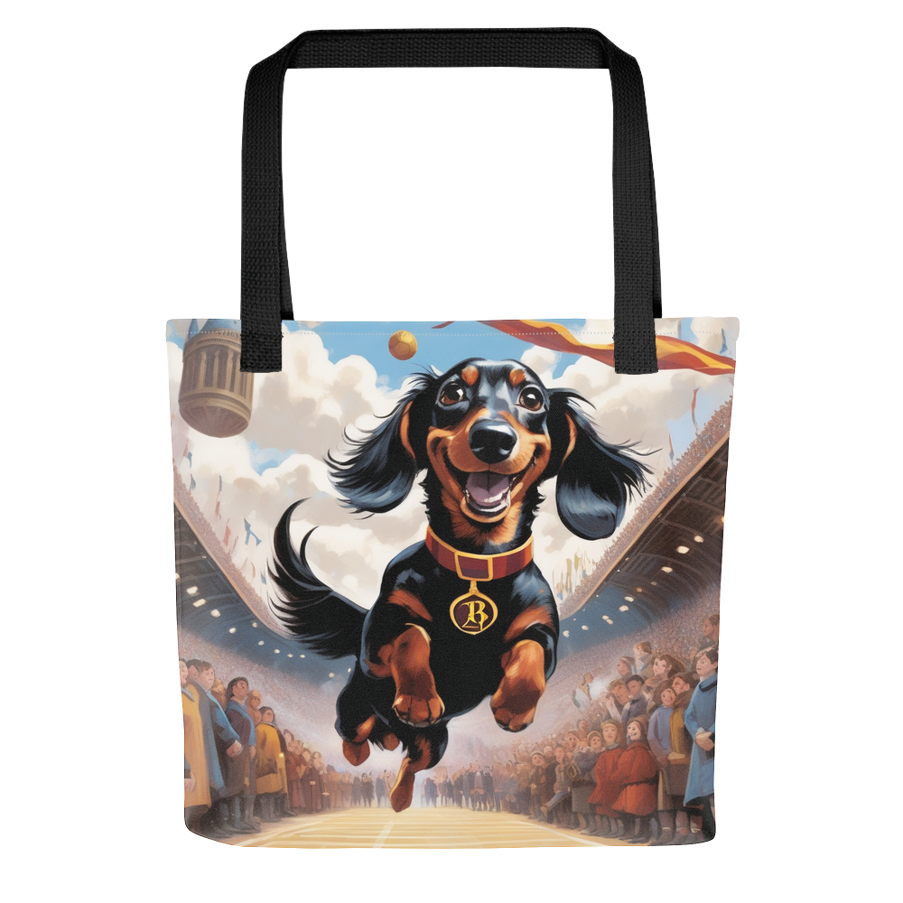 PugMug Custom Black Dachshund Tote