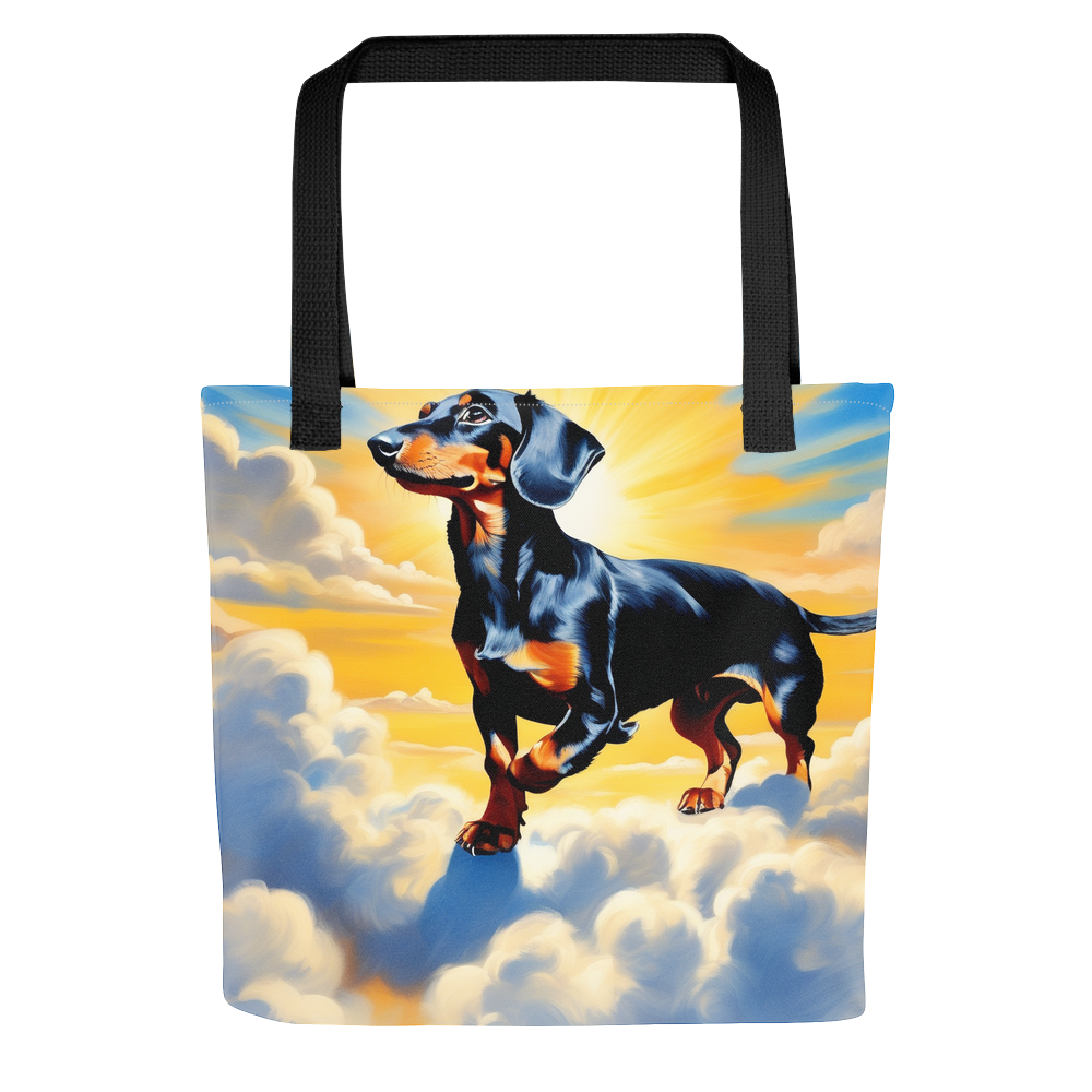 PugMug Custom Black Dachshund Tote