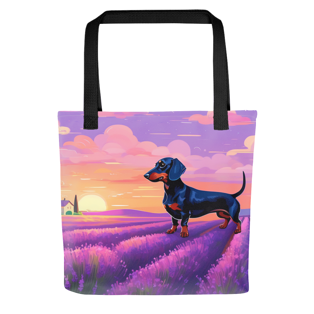 PugMug Custom Black Dachshund Tote