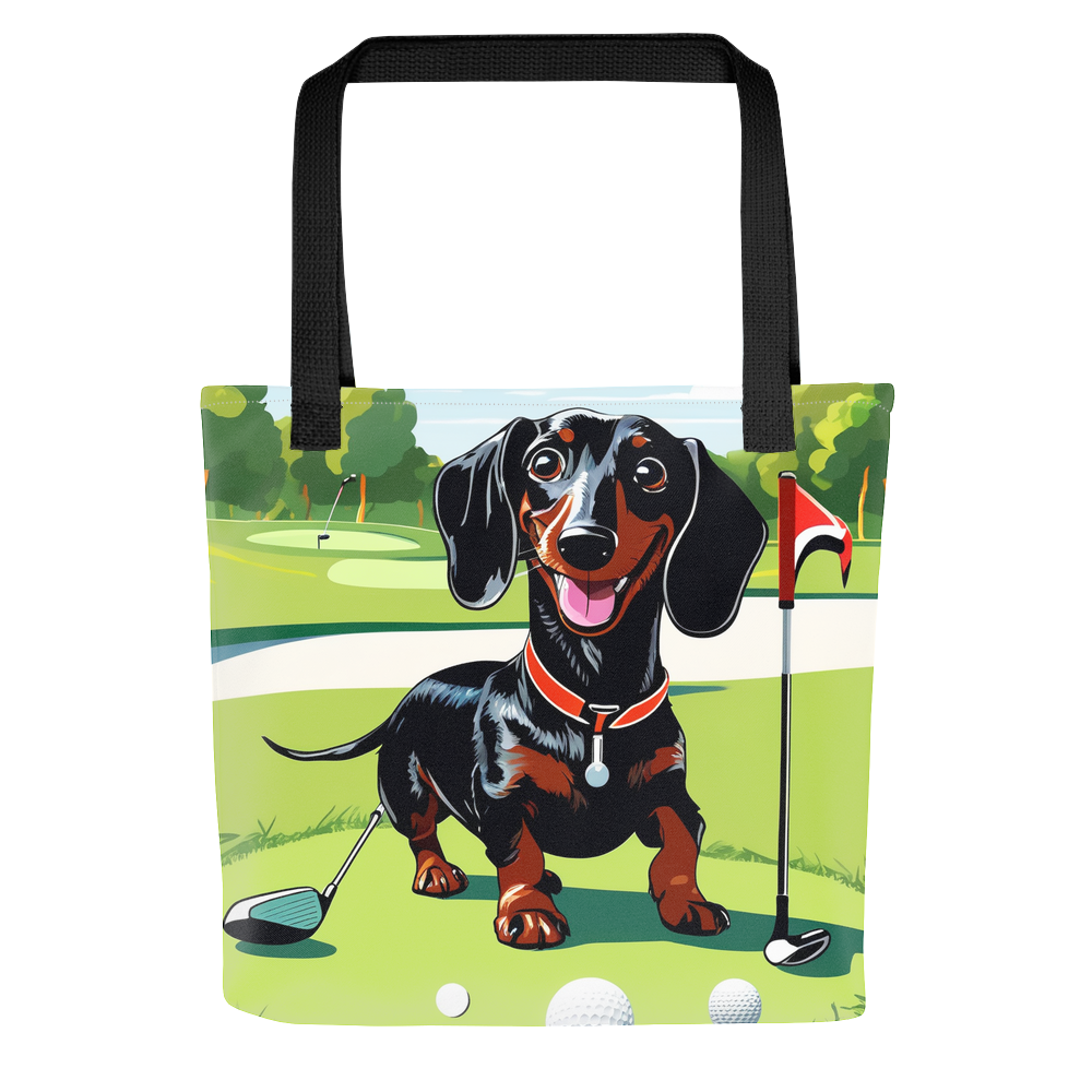 PugMug Custom Black Dachshund Tote