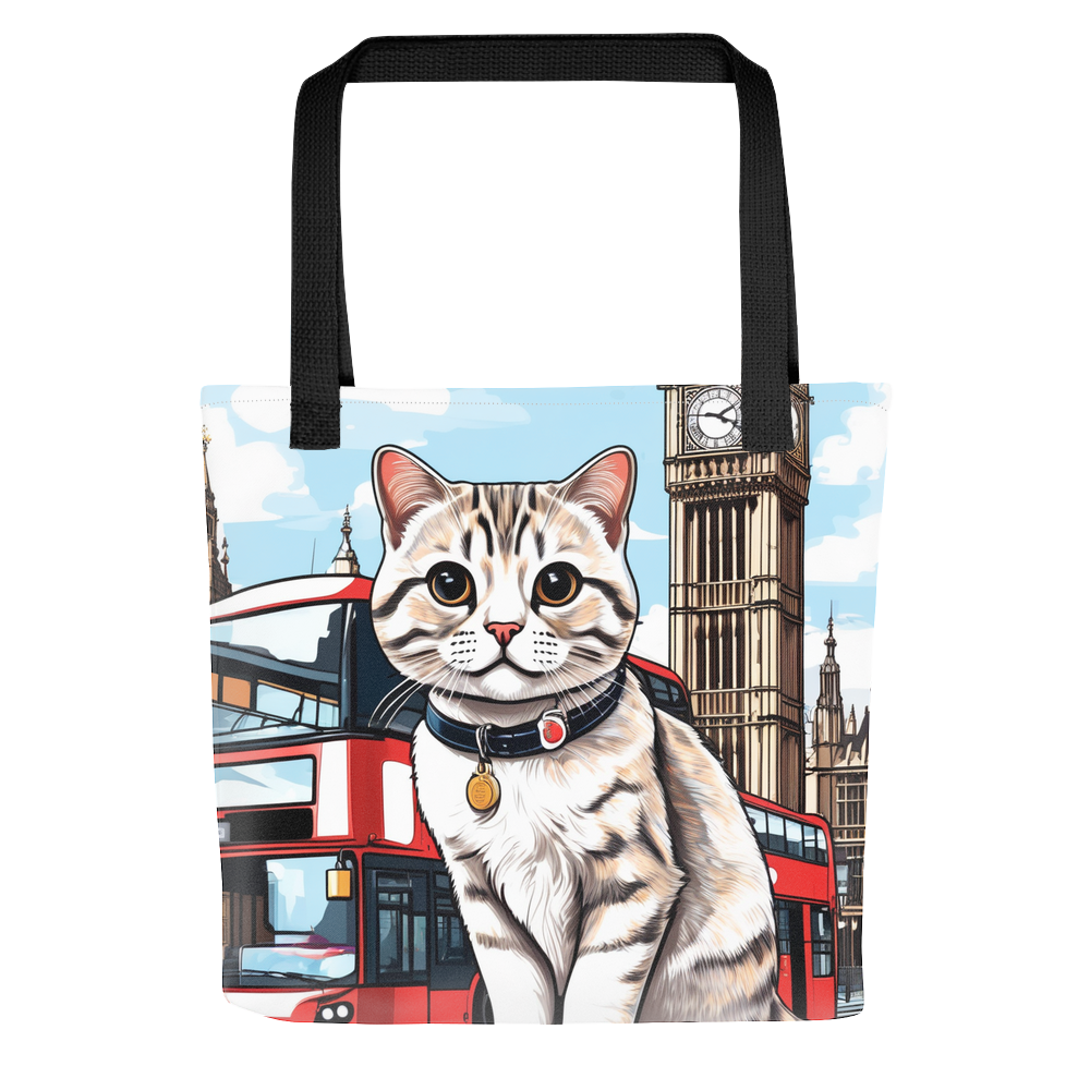 PugMug Custom Tabby Scottish Fold Cat Tote