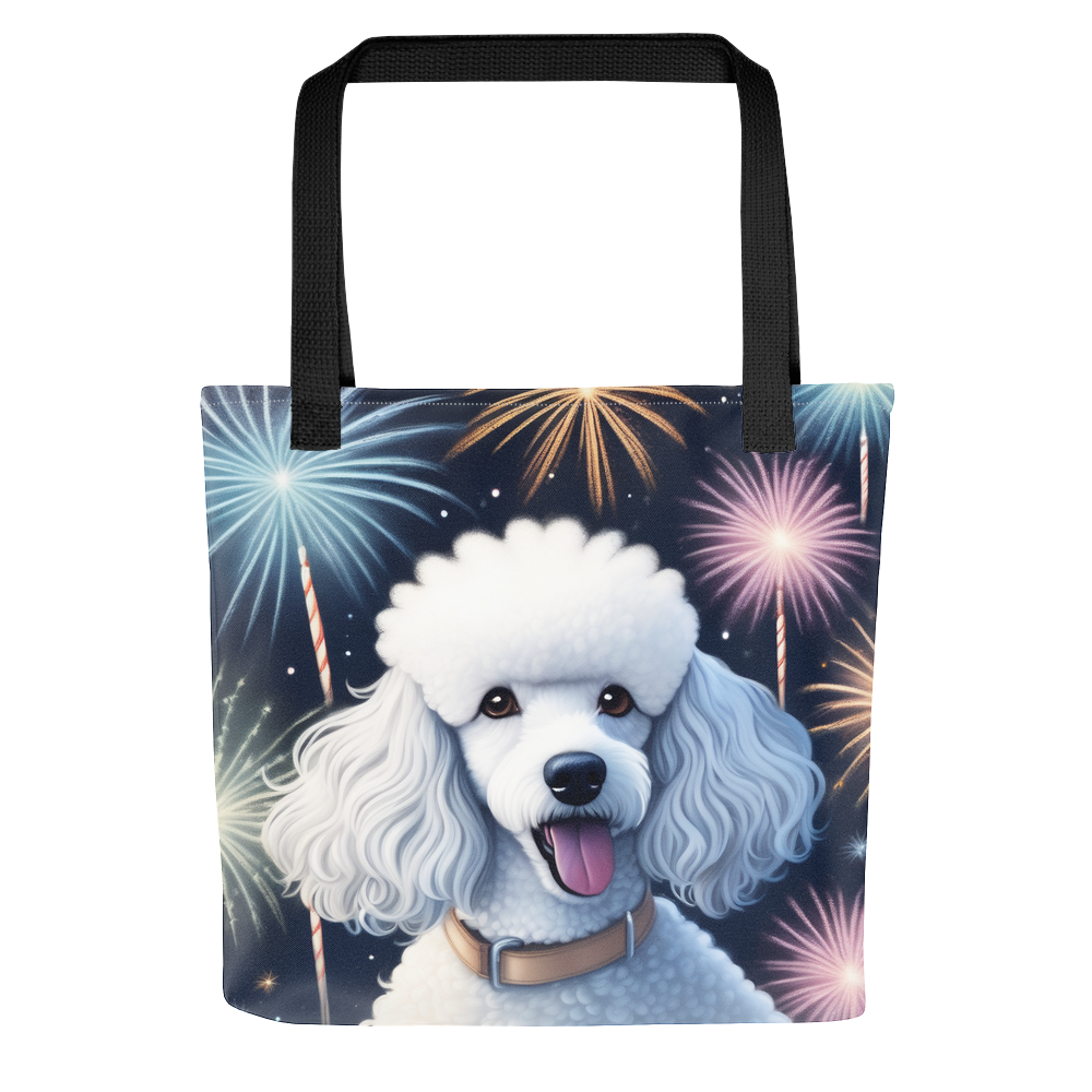 PugMug Custom White Poodle Tote