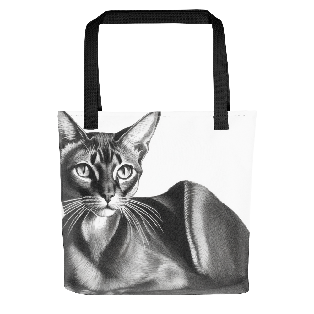 PugMug Custom Black Abyssinian Cat Tote