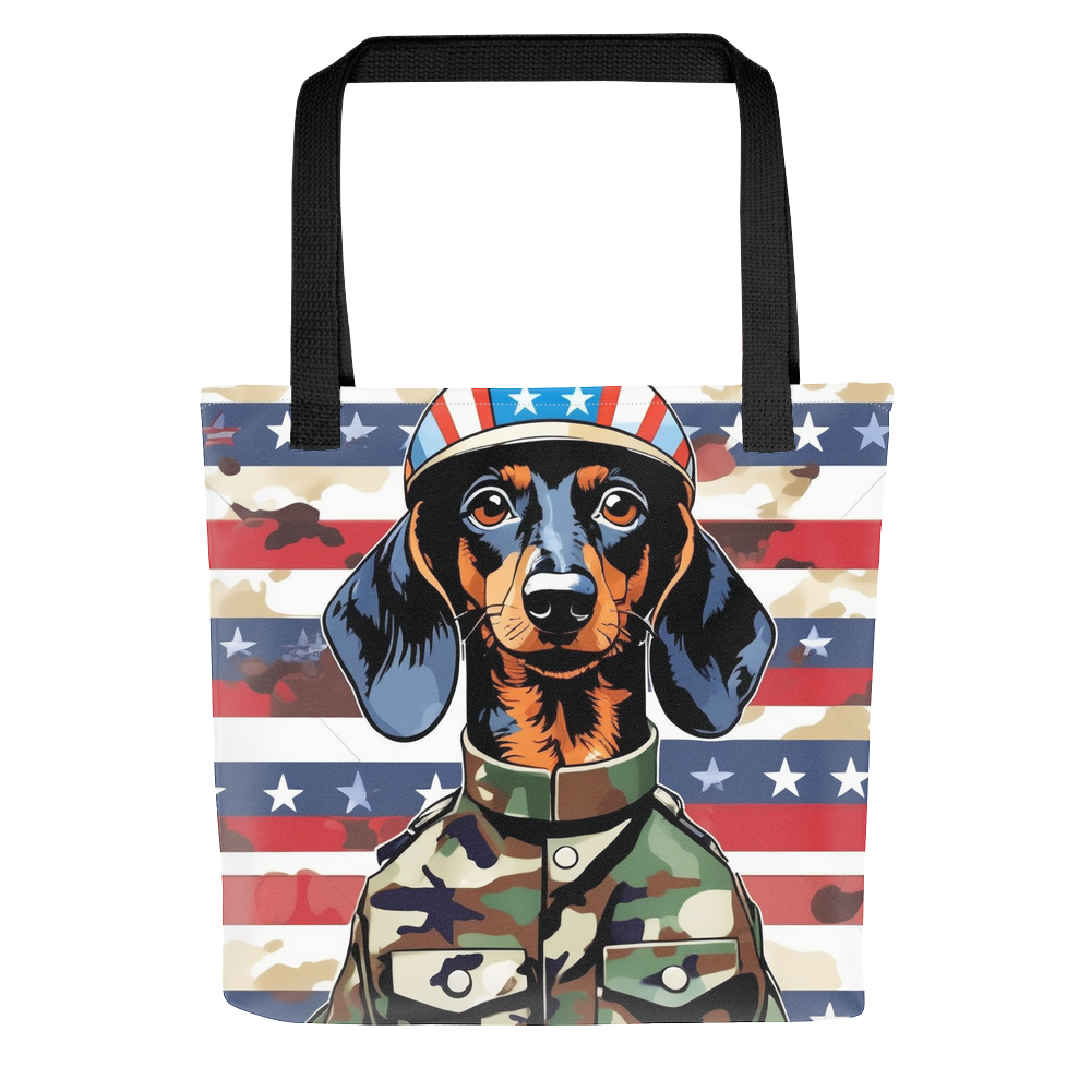 PugMug Custom Black Dachshund Tote