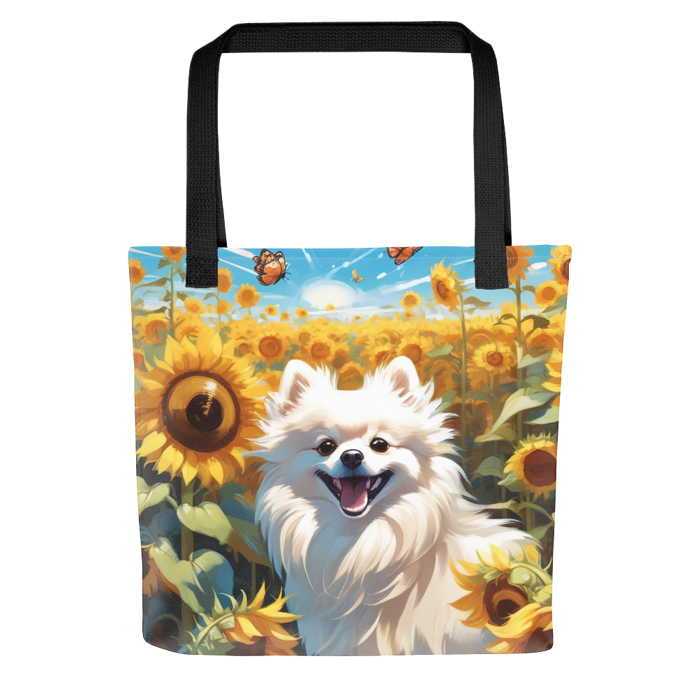 PugMug Custom White Pomeranian Tote