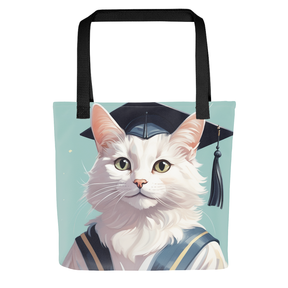 PugMug Custom White Companion Cat Tote