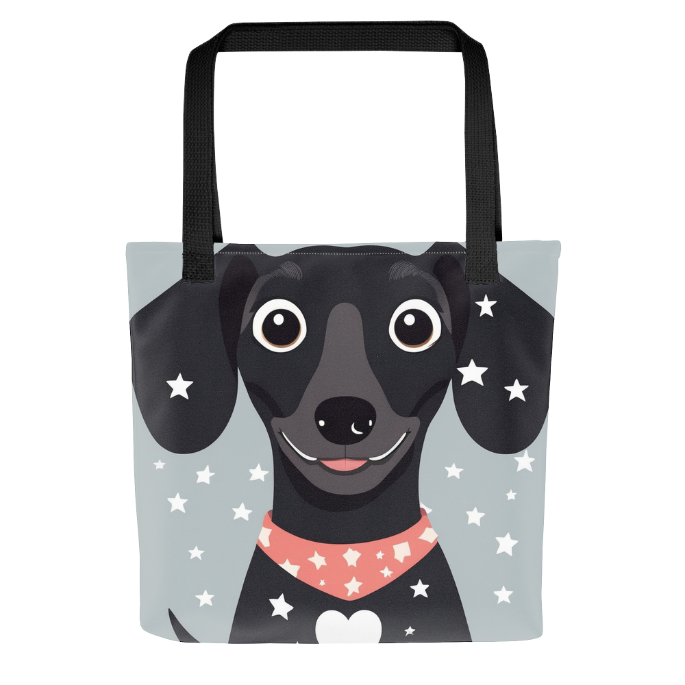 PugMug Custom Black Dachshund Tote