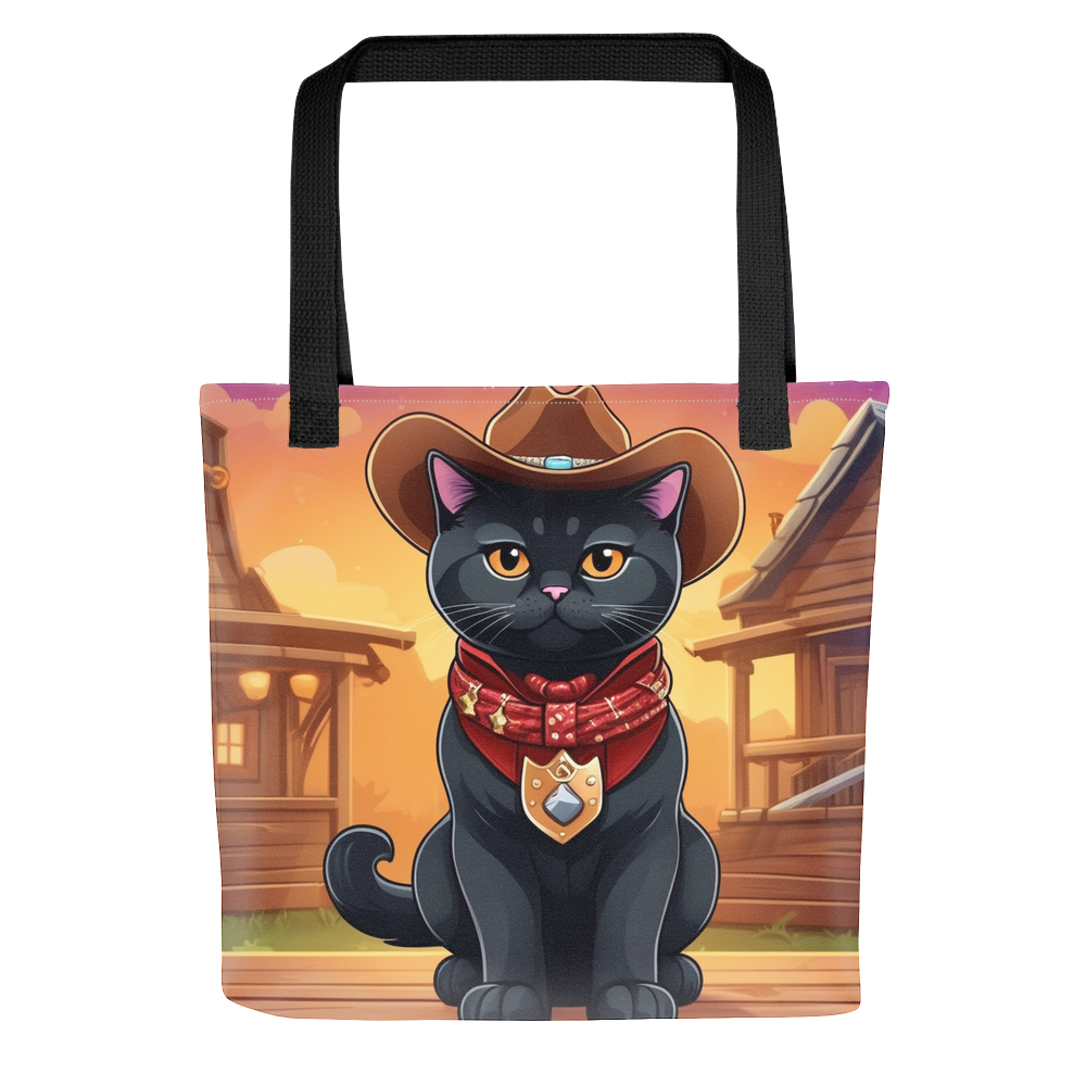 PugMug Custom Black British Shorthair Cat Tote