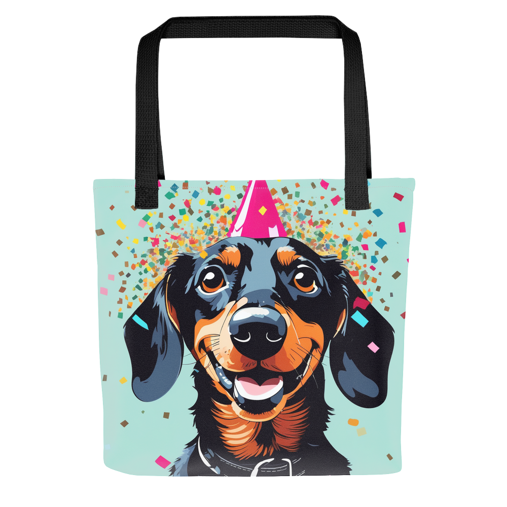 PugMug Custom Black Dachshund Tote