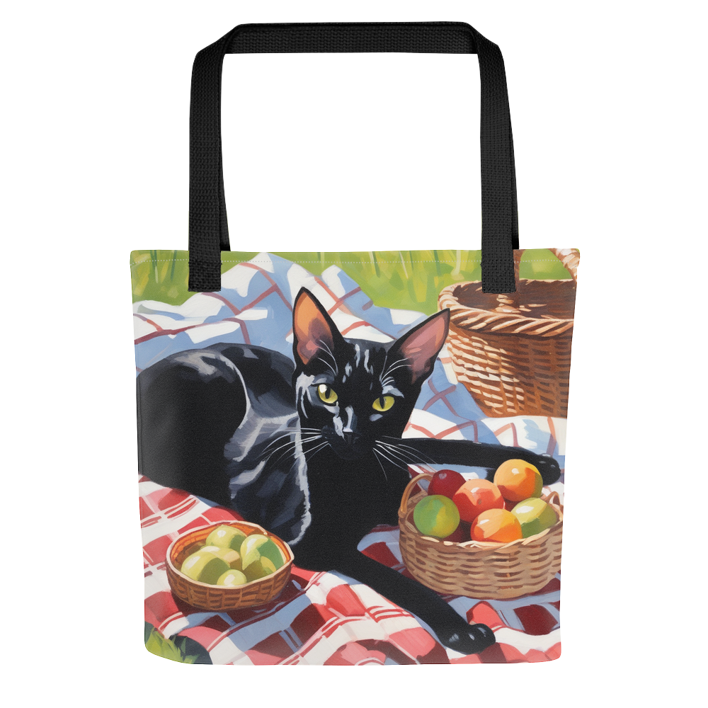 PugMug Custom Black Abyssinian Cat Tote