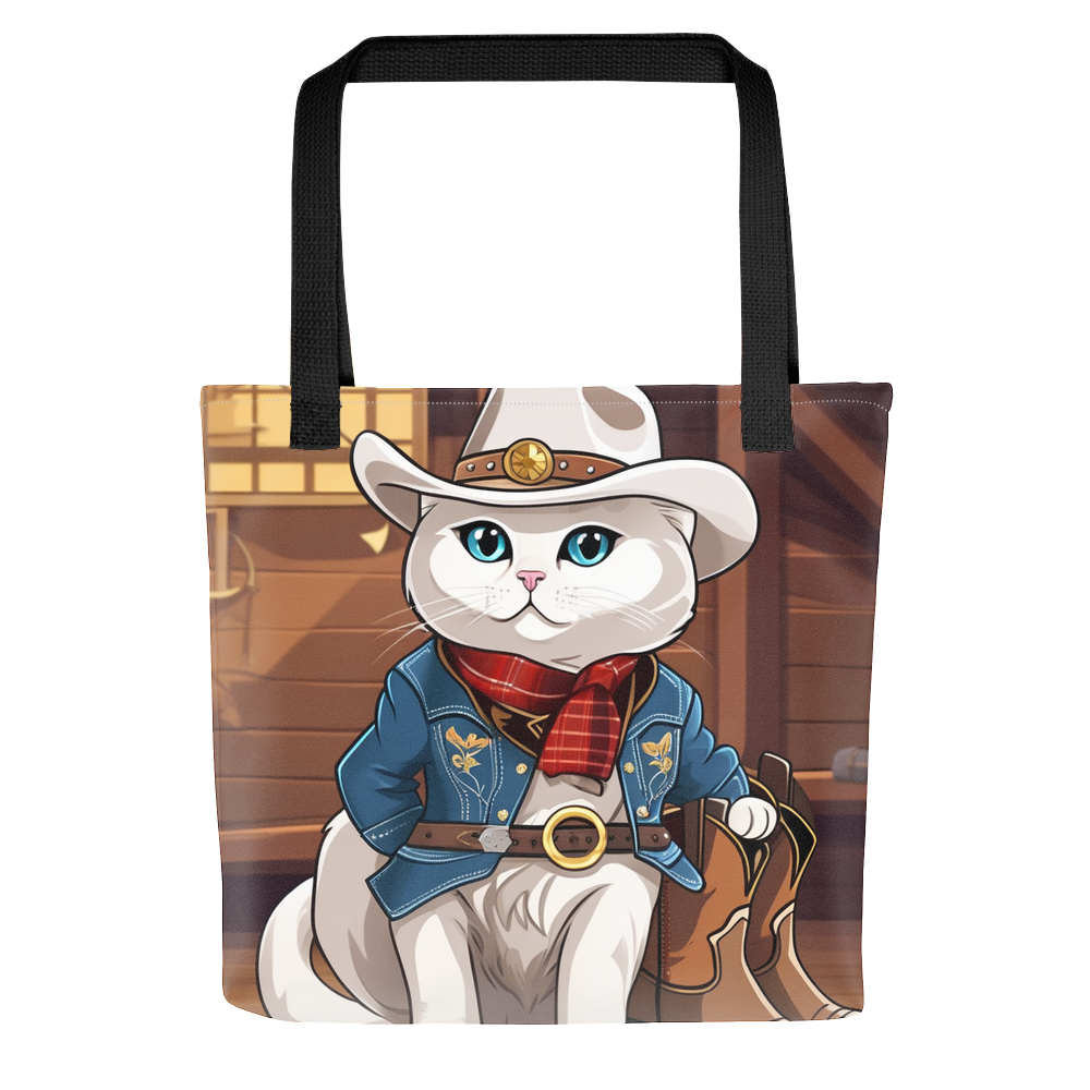 PugMug Custom White Scottish Fold Cat Tote