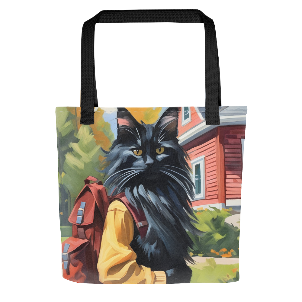PugMug Custom Black Maine Coon Cat Tote