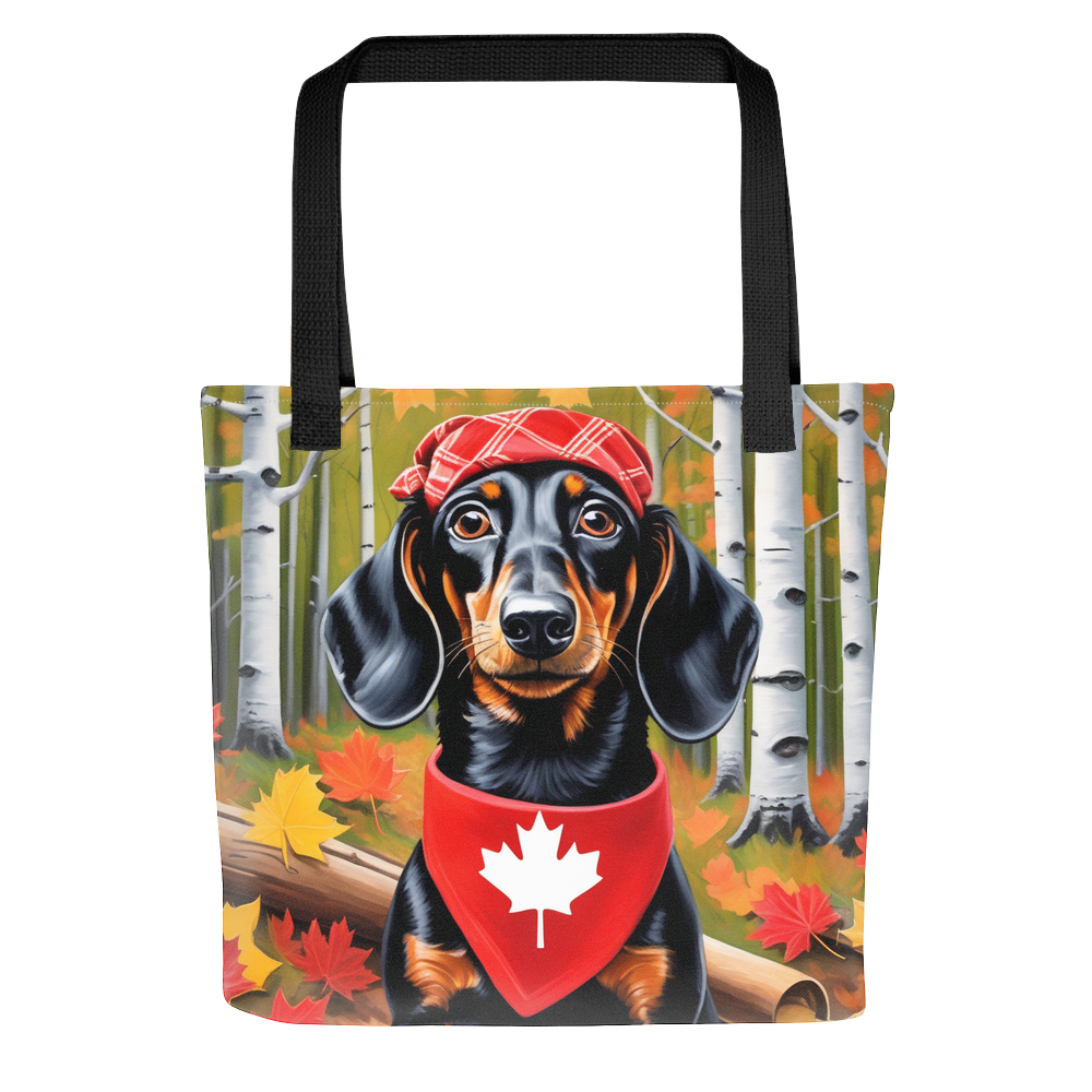 PugMug Custom Black Dachshund Tote