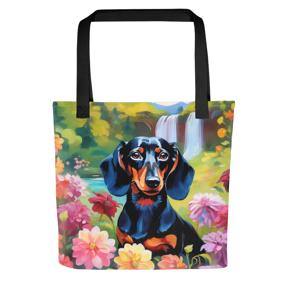 PugMug Custom Black Dachshund Tote