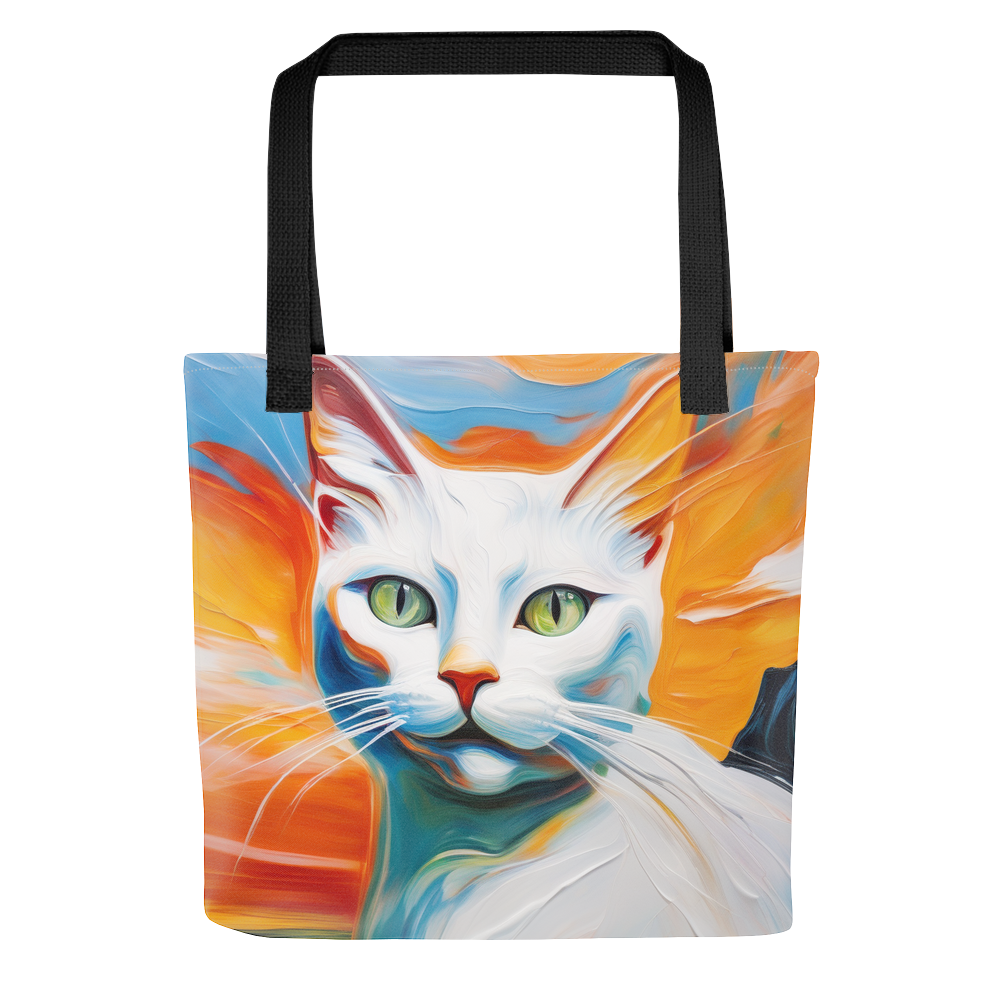 PugMug Custom White Companion Cat Tote