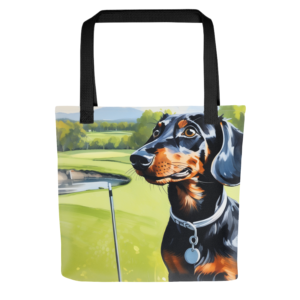 PugMug Custom Black Dachshund Tote