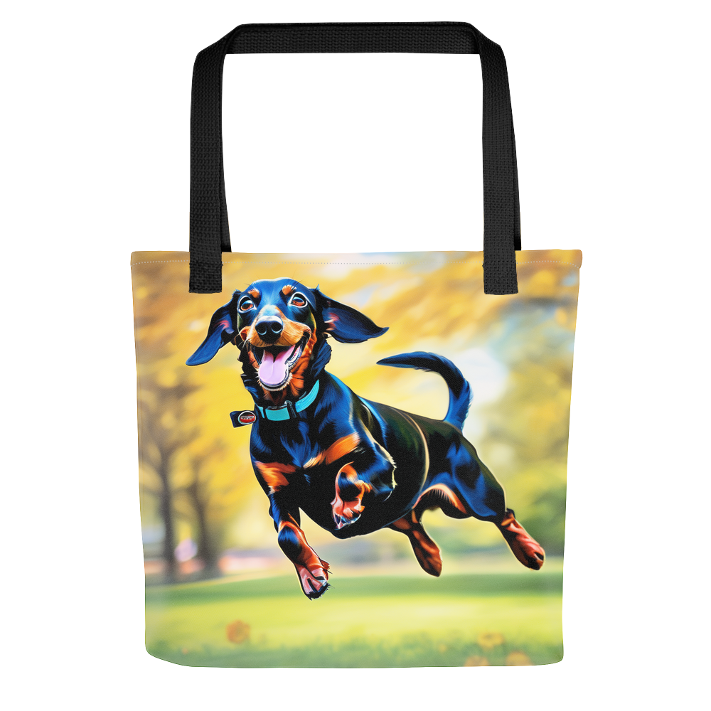 PugMug Custom Black Dachshund Tote