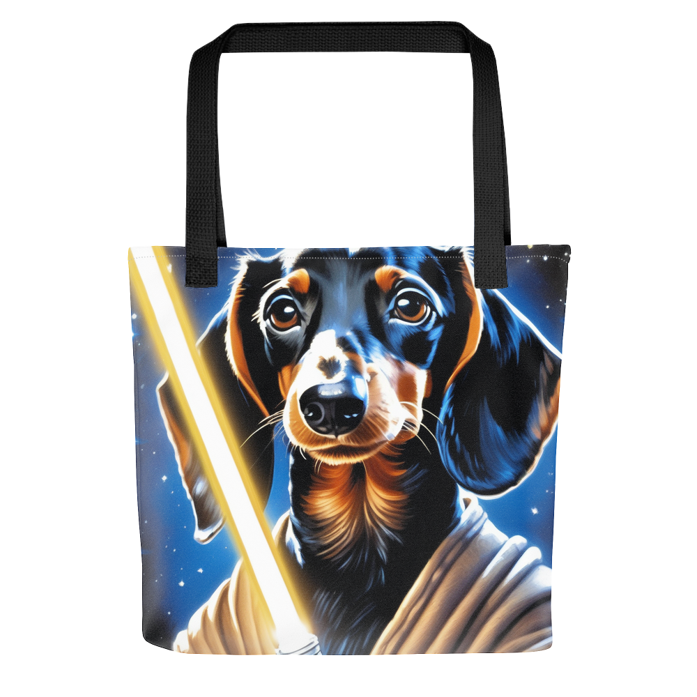 PugMug Custom Black Dachshund Tote