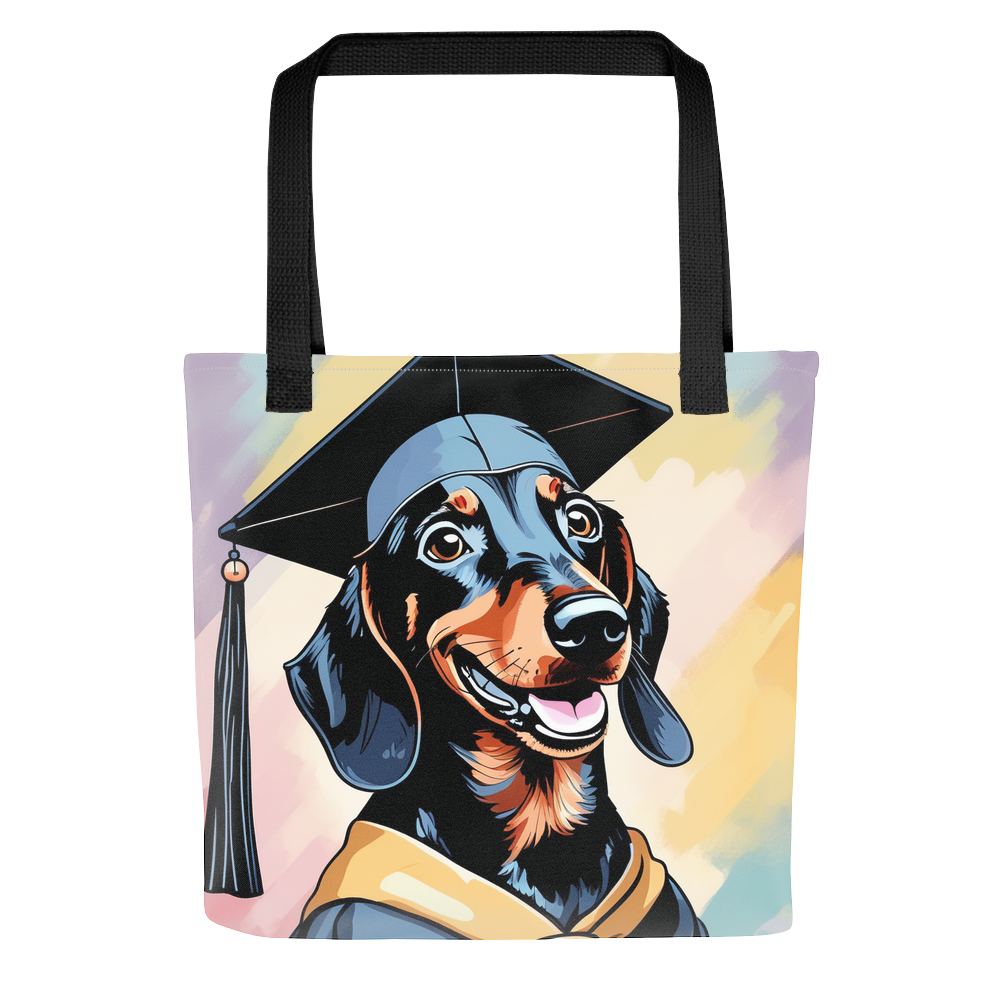 PugMug Custom Black Dachshund Tote