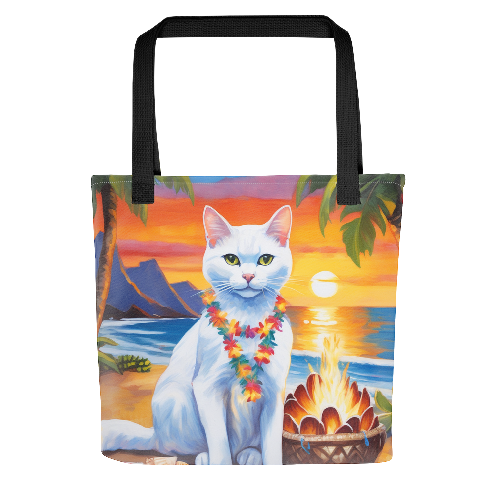 PugMug Custom White Companion Cat Tote