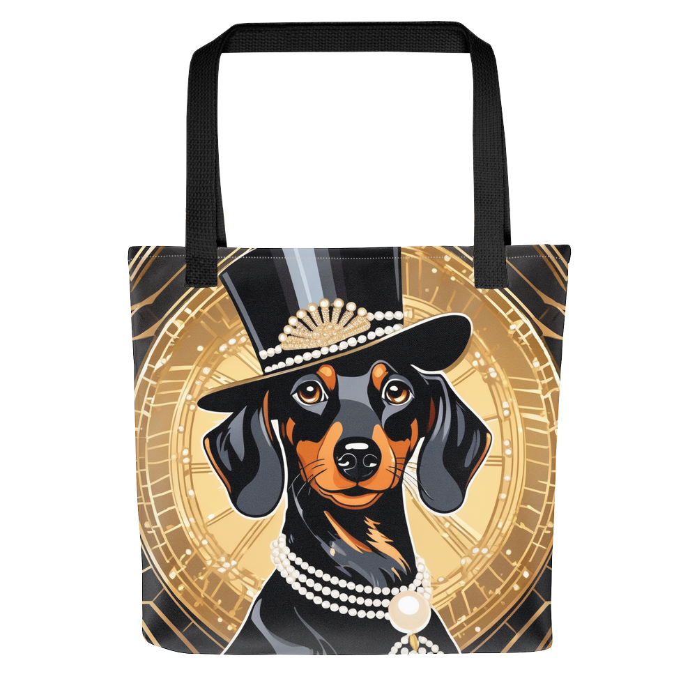 PugMug Custom Black Dachshund Tote