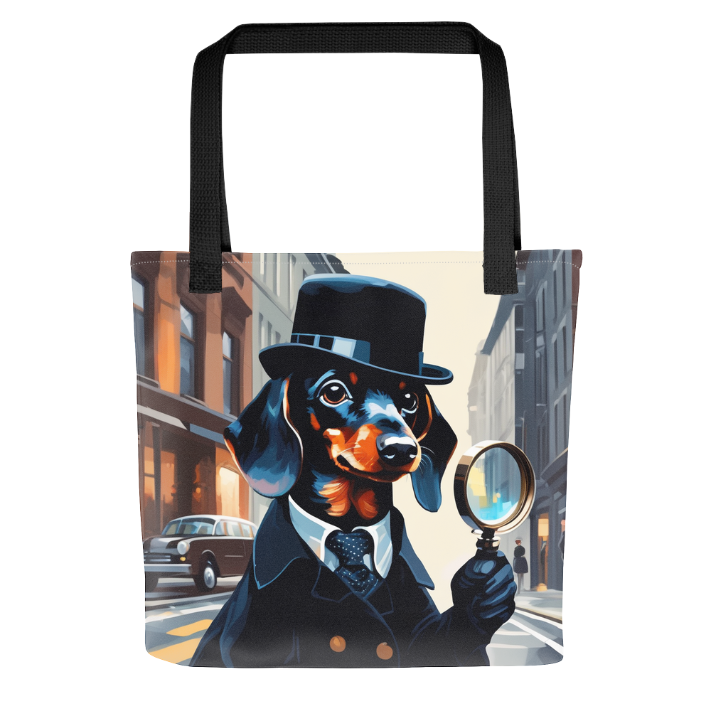 PugMug Custom Black Dachshund Tote