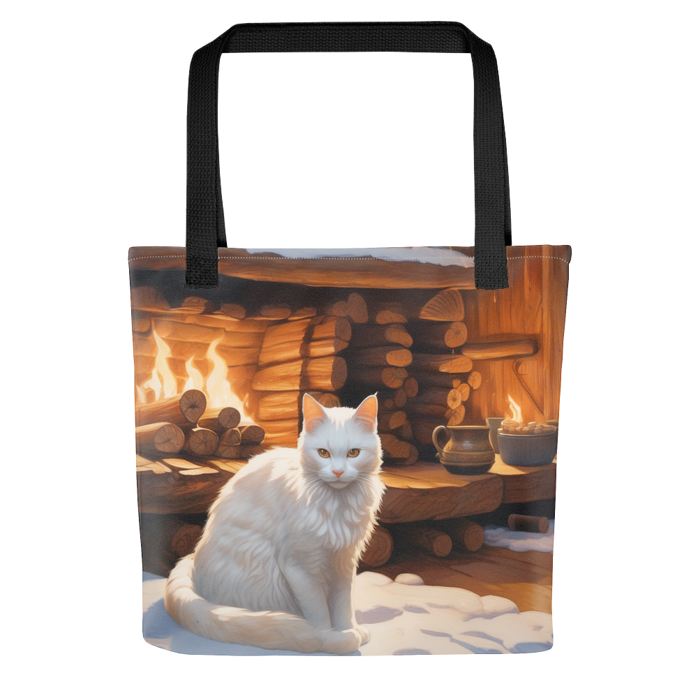 PugMug Custom White Companion Cat Tote