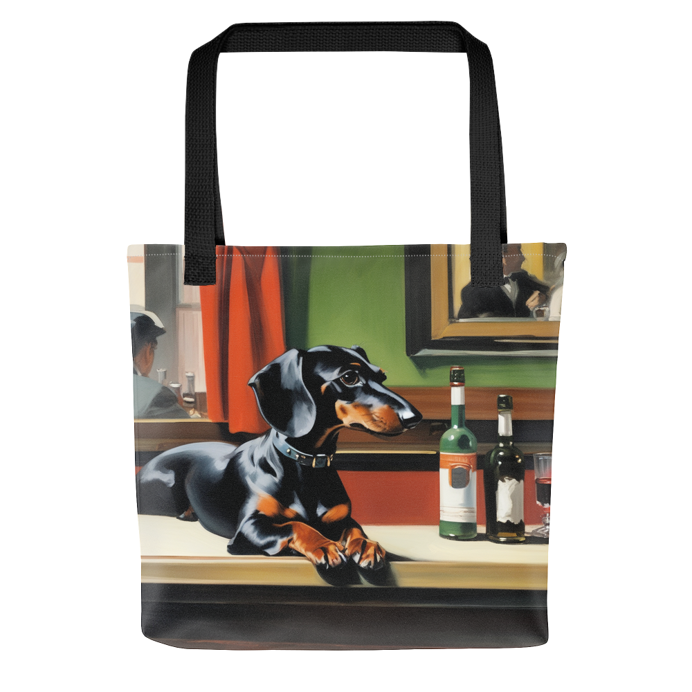 PugMug Custom Black Dachshund Tote