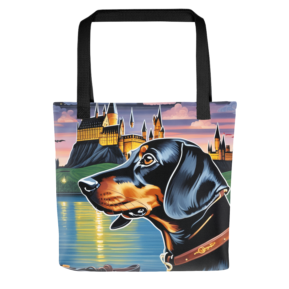 PugMug Custom Black Dachshund Tote