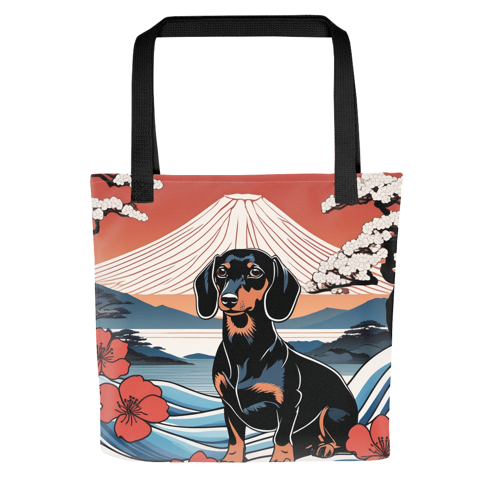 PugMug Custom Black Dachshund Tote