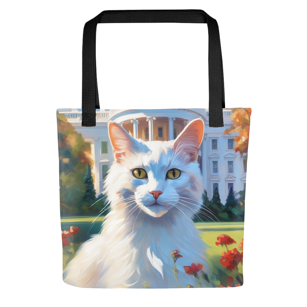 PugMug Custom White Companion Cat Tote