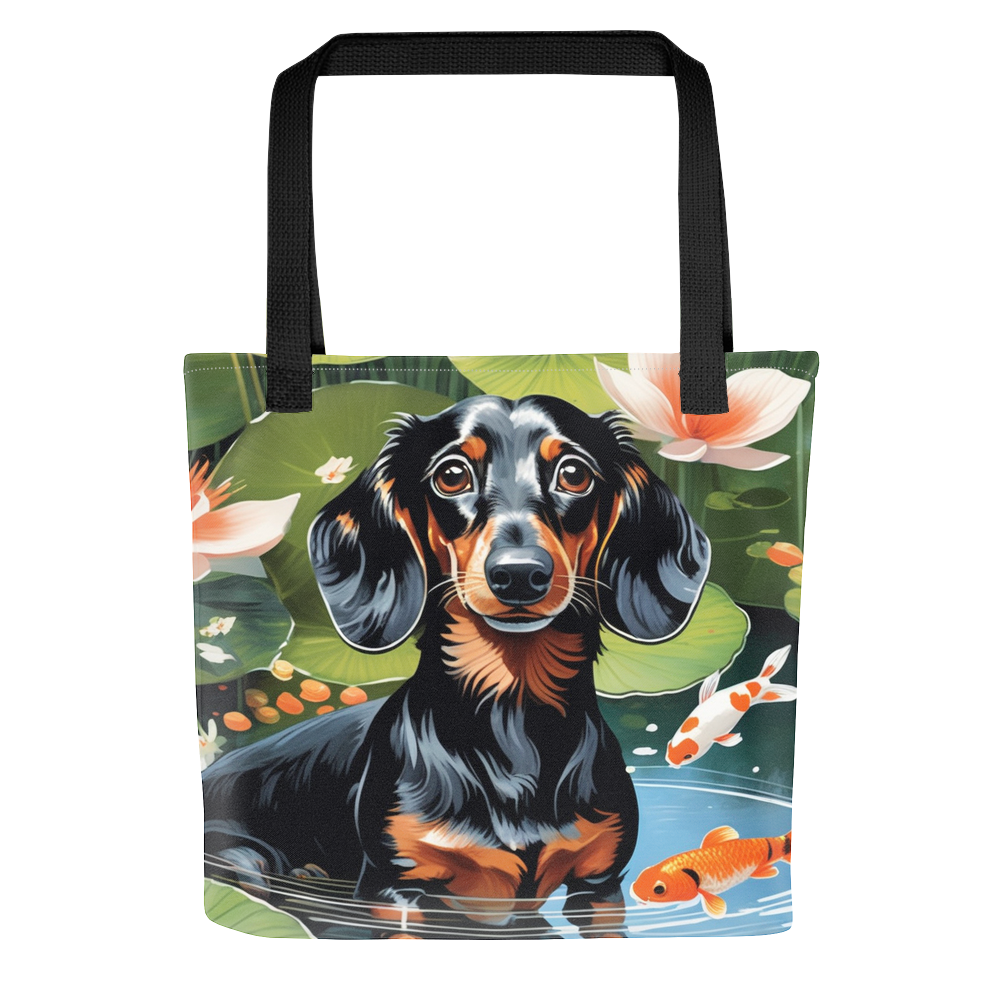 PugMug Custom Black Dachshund Tote