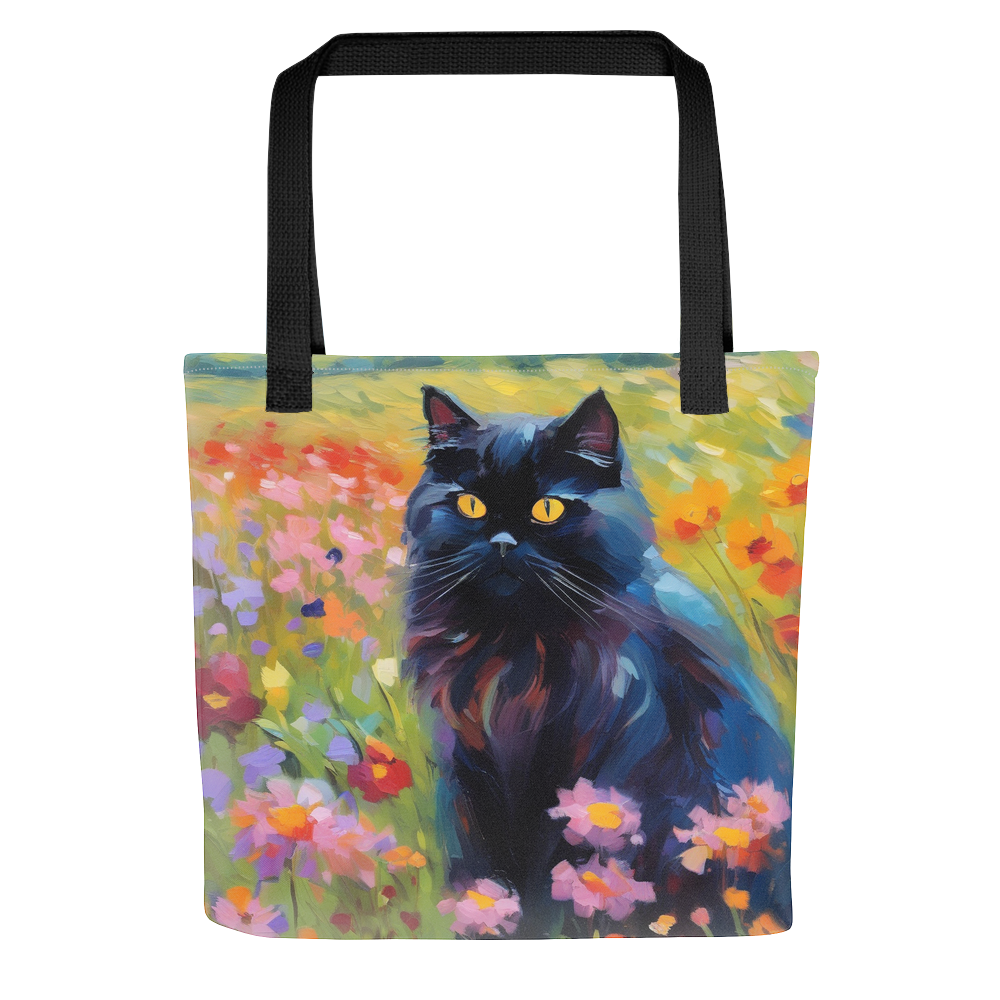 PugMug Custom Black Persian Cat Tote